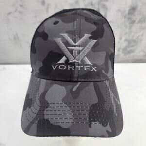 NWT Vortex Black Gray Camo hunting baseball hat cap mesh adjustable snap back